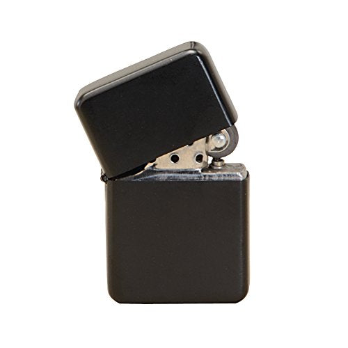 Thirsty Rhino Klik, Windproof Refillable Oil Wick Lighter with Vintage Flip Top and Aluminum Gift Case