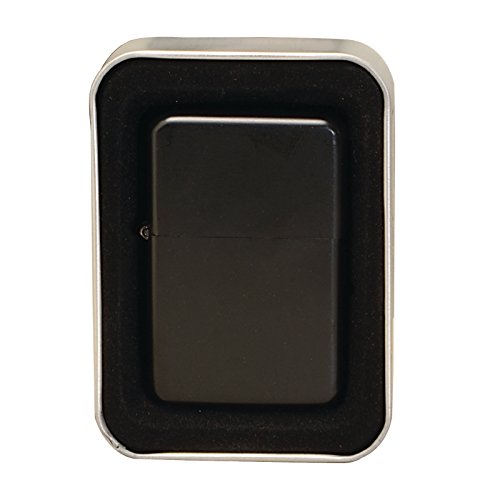 Thirsty Rhino Klik, Windproof Refillable Oil Wick Lighter with Vintage Flip Top and Aluminum Gift Case