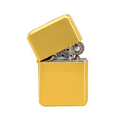 Thirsty Rhino Klik, Windproof Refillable Oil Wick Lighter with Vintage Flip Top and Aluminum Gift Case