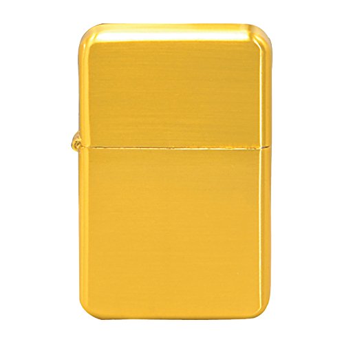 Thirsty Rhino Klik, Windproof Refillable Oil Wick Lighter with Vintage Flip Top and Aluminum Gift Case