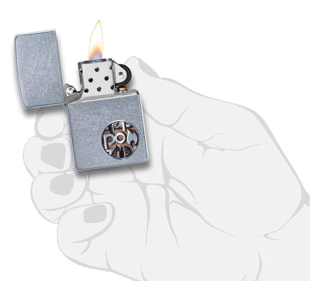 Personalized American Classic Elegant Design Lighter Zippo - Free Engraving - Christmas, Halloween & Valentines Day Gift (Gold HP)