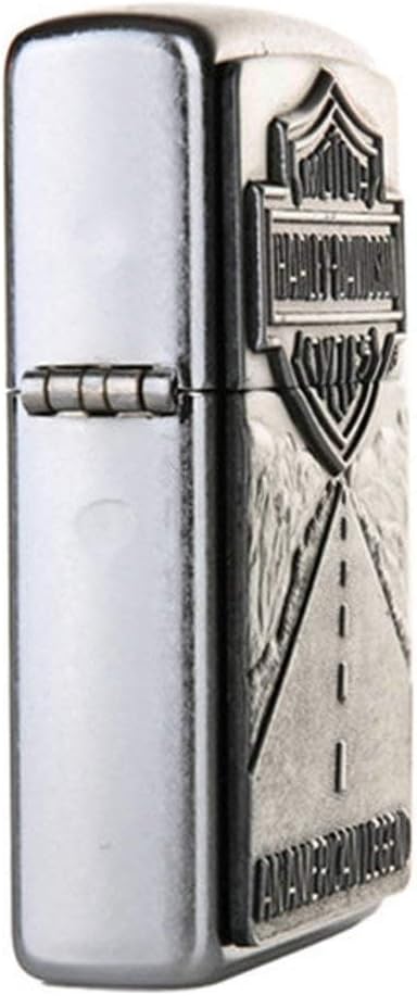 Zippo Harley Davidson Shield and American Legend Emblem Street Chrome Pocket Lighter