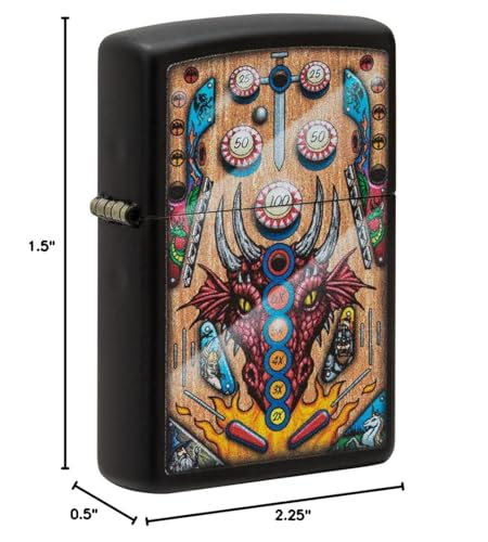 Zippo Armor High Polish Green Elegant Dragon Pocket Lighter, One Size