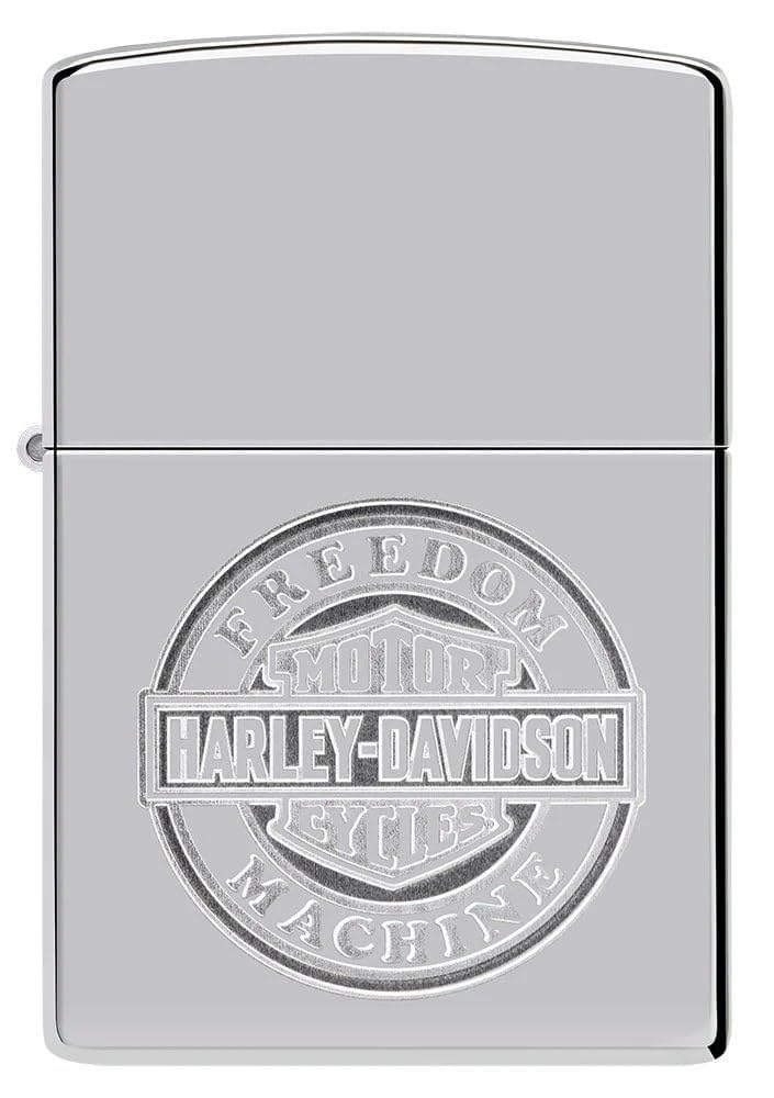 Personalized Zippo Harley-Davidson Windproof Oil Lighter Engraving - Christmas, Halloween & Valentines Day Gift (Black Ice)