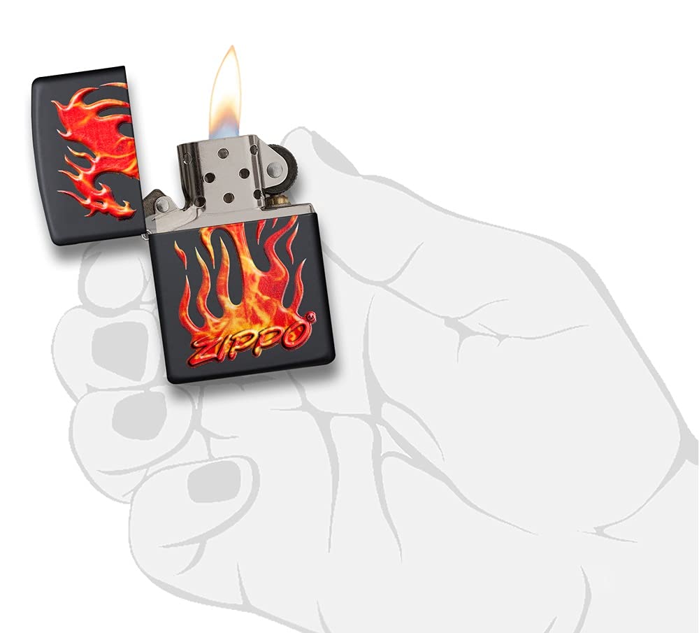 Zippo Armor High Polish Green Elegant Dragon Pocket Lighter, One Size