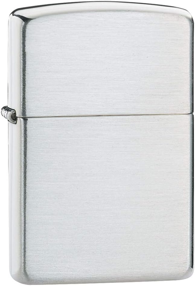 Zippo Lighter Armor Brushed Sterling Silver