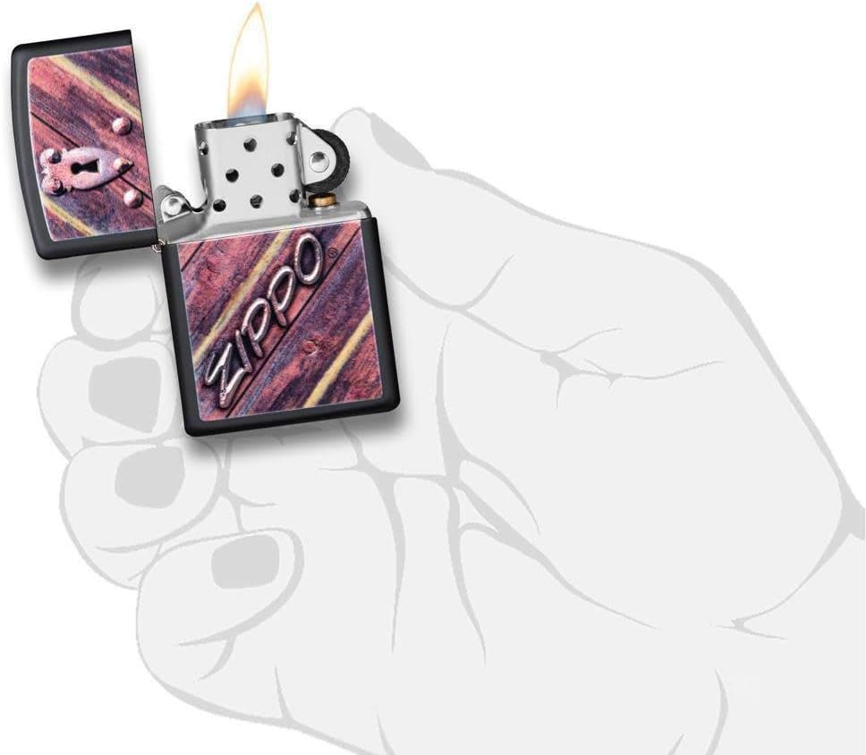 Personalized American Classic Elegant Design Lighter Zippo - Free Engraving - Christmas, Halloween & Valentines Day Gift (Gold HP)