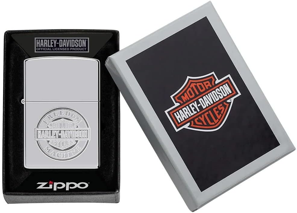 Personalized Freedom Machine, Harley-Davidson Zippo Lighter - Christmas, Halloween & Valentines Day Gift