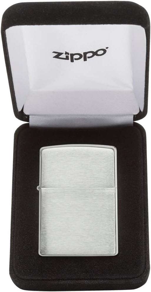 Zippo Lighter Armor Brushed Sterling Silver