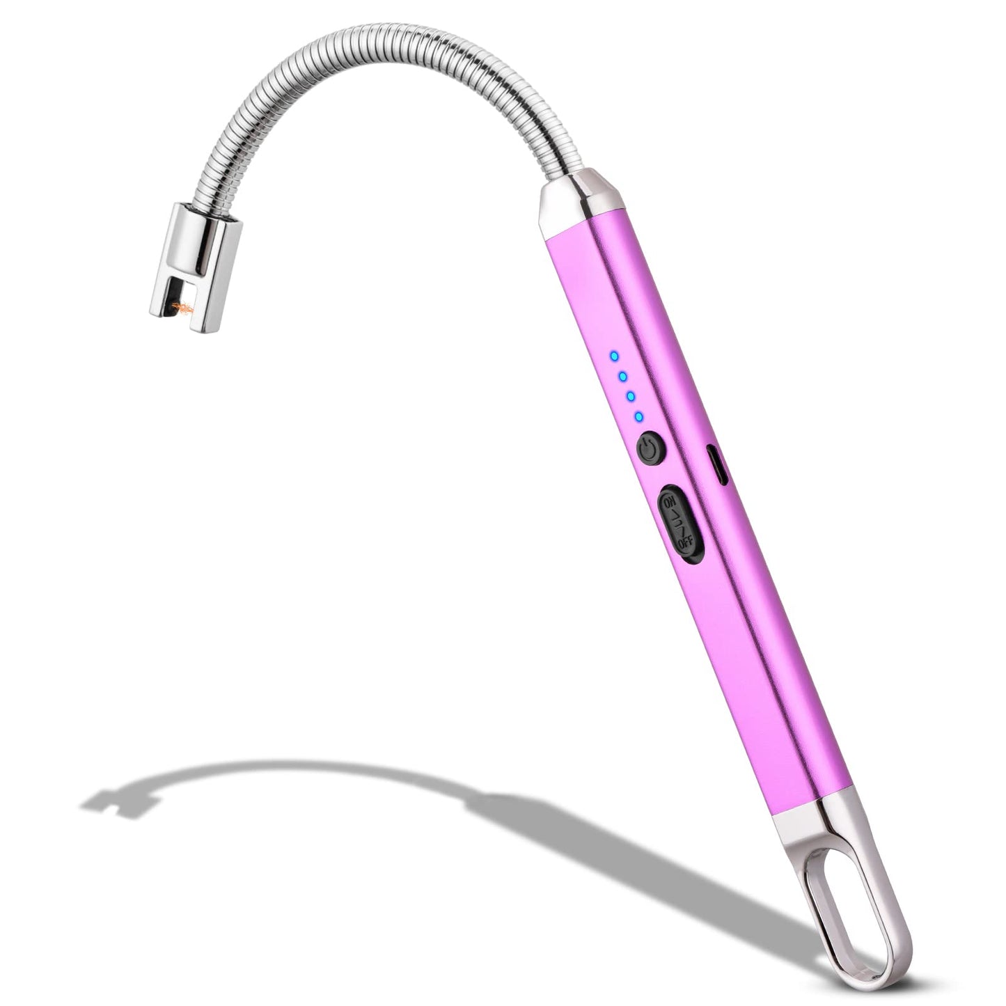 Electric Candle Lighter Birthday Father‘s Day Gifts for Mom from Daughter Son, USB Arc Rechargeable Windproof Long Lighter for Candle, Gift for Mom Women Men Wife Sister