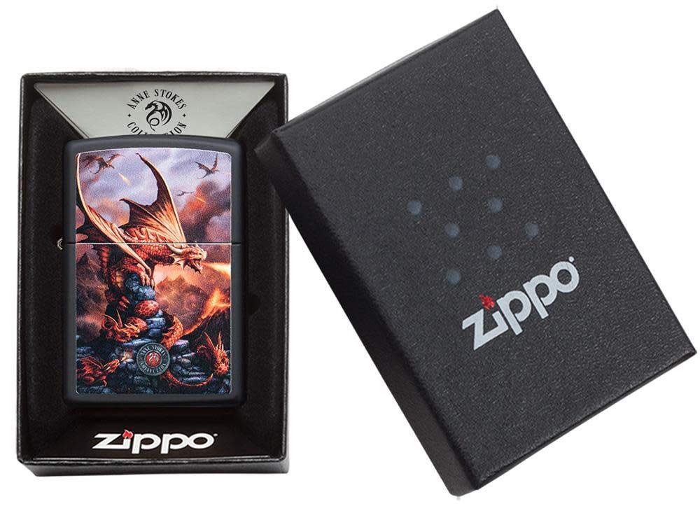 Zippo Armor High Polish Green Elegant Dragon Pocket Lighter, One Size