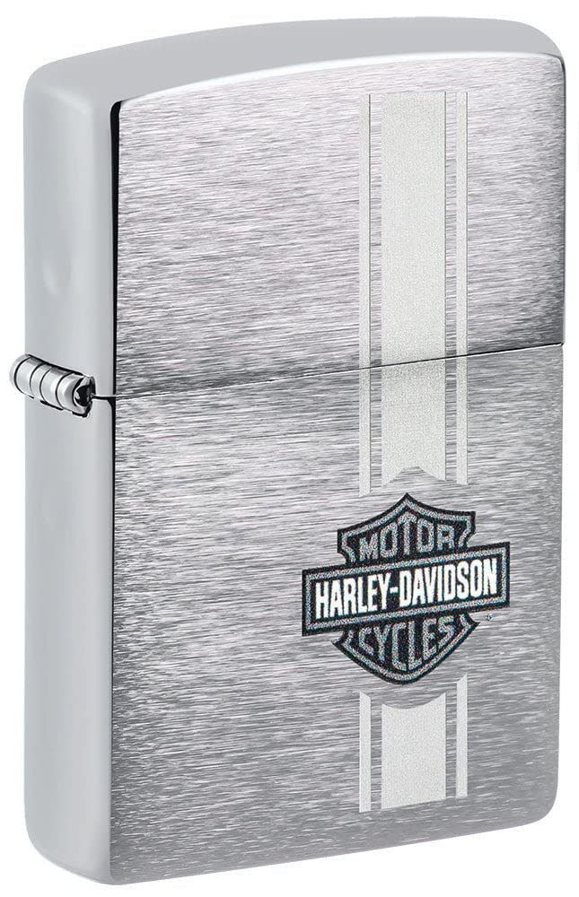 Personalized Zippo Harley-Davidson Windproof Oil Lighter Engraving - Christmas, Halloween & Valentines Day Gift (Black Ice)