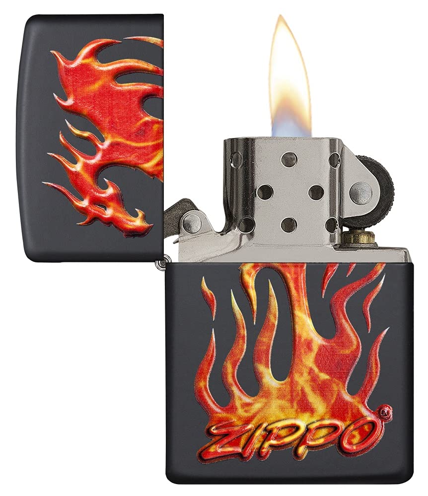 Zippo Armor High Polish Green Elegant Dragon Pocket Lighter, One Size