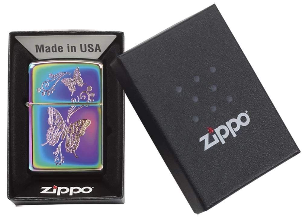 Personalized American Classic Elegant Design Lighter Zippo - Free Engraving - Christmas, Halloween & Valentines Day Gift (Gold HP)