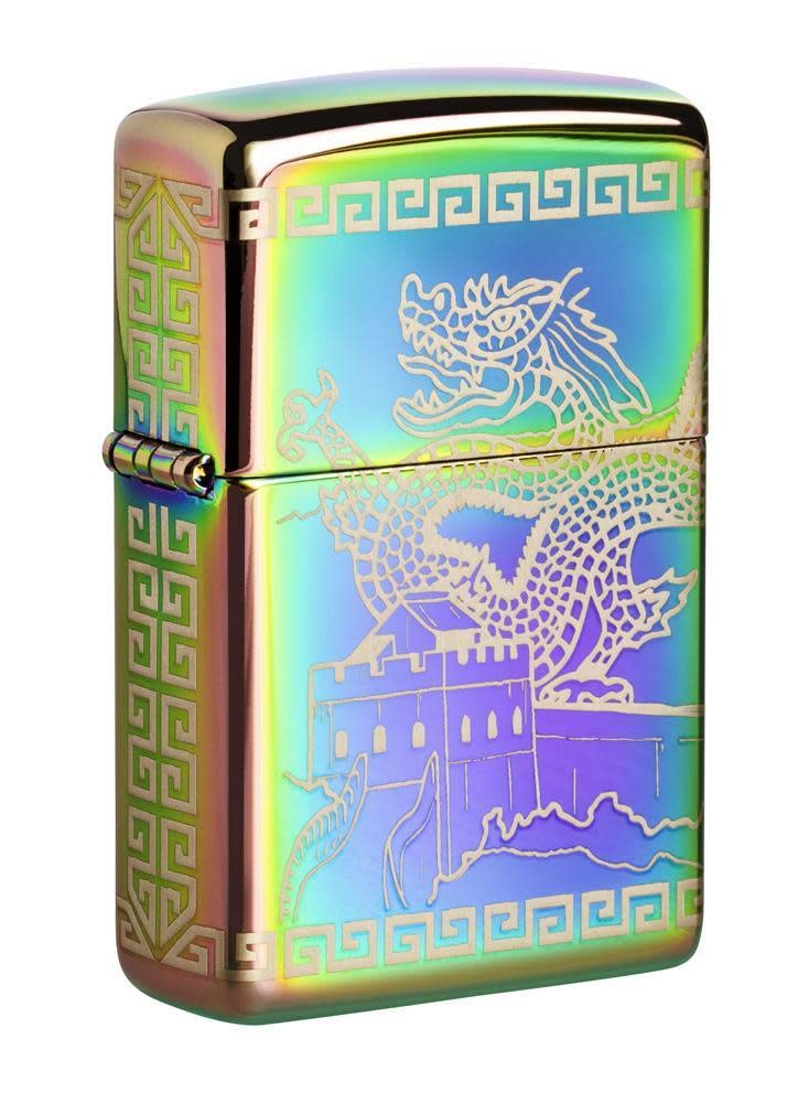 Zippo Tiger and Dragon Design Pocket Lighter, One Size