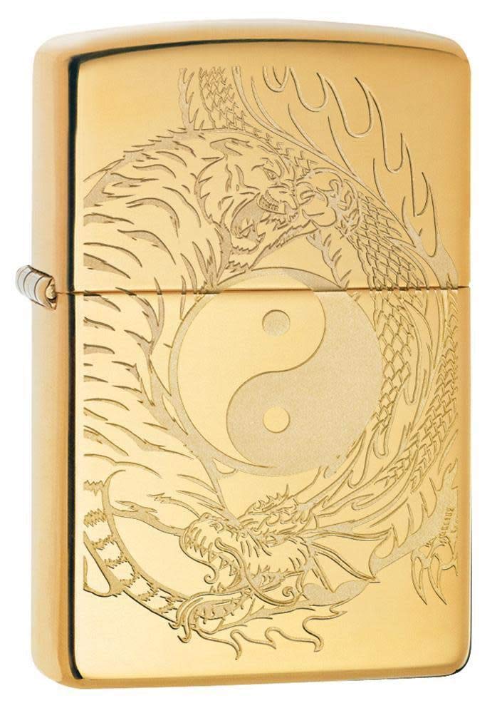 Zippo Tiger and Dragon Design Pocket Lighter, One Size