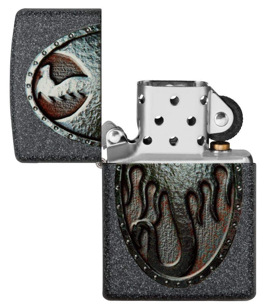 Zippo Armor High Polish Green Elegant Dragon Pocket Lighter, One Size