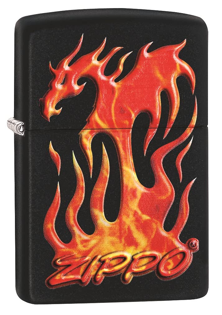 Zippo Tiger and Dragon Design Pocket Lighter, One Size