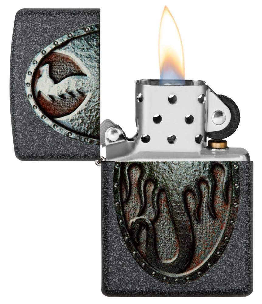 Zippo Armor High Polish Green Elegant Dragon Pocket Lighter, One Size