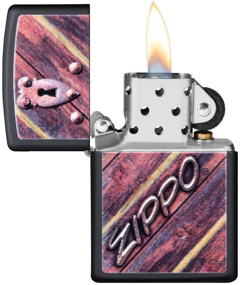 Personalized American Classic Elegant Design Lighter Zippo - Free Engraving - Christmas, Halloween & Valentines Day Gift (Gold HP)