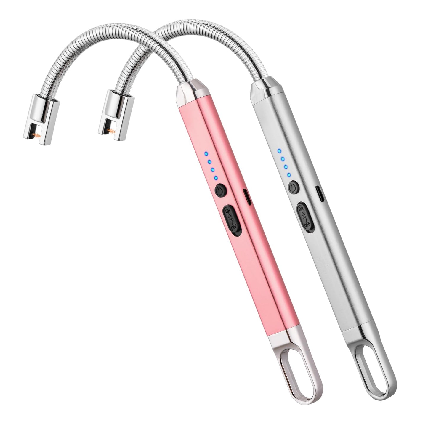 Electric Candle Lighter Birthday Father‘s Day Gifts for Mom from Daughter Son, USB Arc Rechargeable Windproof Long Lighter for Candle, Gift for Mom Women Men Wife Sister