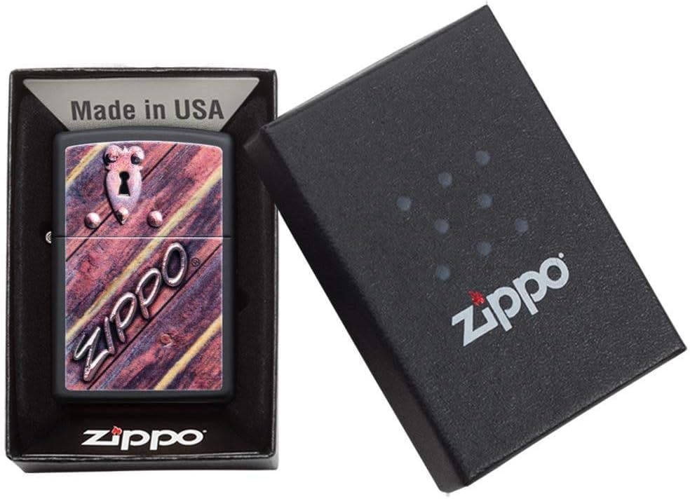 Personalized American Classic Elegant Design Lighter Zippo - Free Engraving - Christmas, Halloween & Valentines Day Gift (Gold HP)