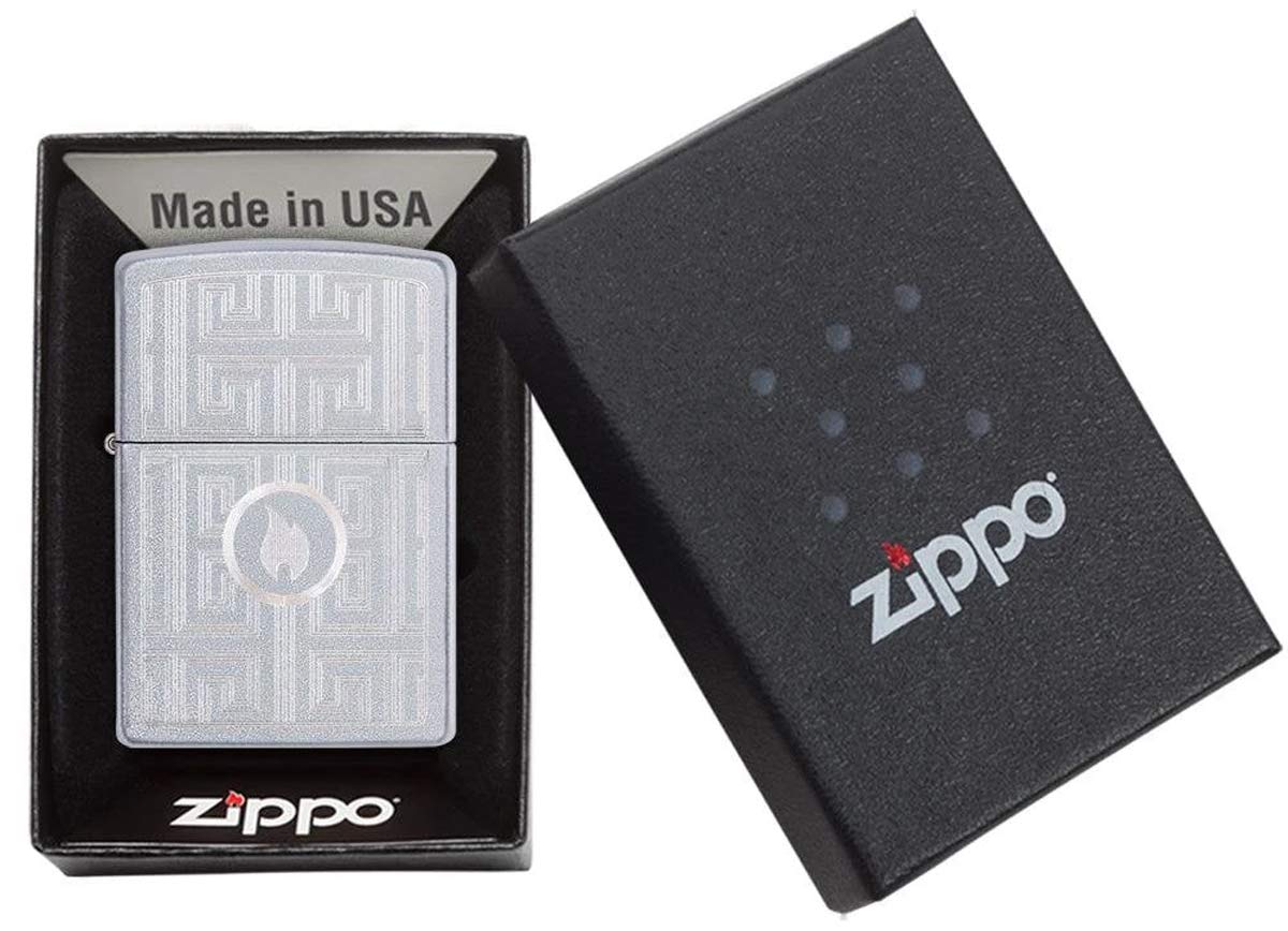 Personalized American Classic Elegant Design Lighter Zippo - Free Engraving - Christmas, Halloween & Valentines Day Gift (Gold HP)