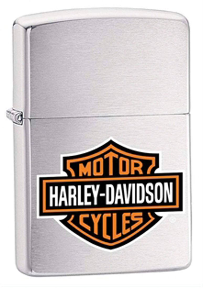 Personalized Zippo Harley-Davidson Windproof Oil Lighter Engraving - Christmas, Halloween & Valentines Day Gift (Black Ice)