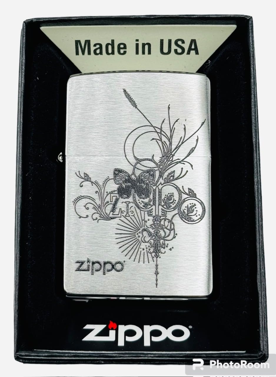Personalized American Classic Elegant Design Lighter Zippo - Free Engraving - Christmas, Halloween & Valentines Day Gift (Gold HP)