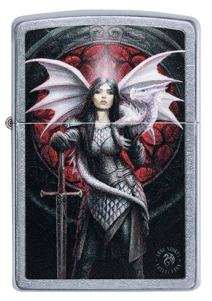 Zippo Armor High Polish Green Elegant Dragon Pocket Lighter, One Size