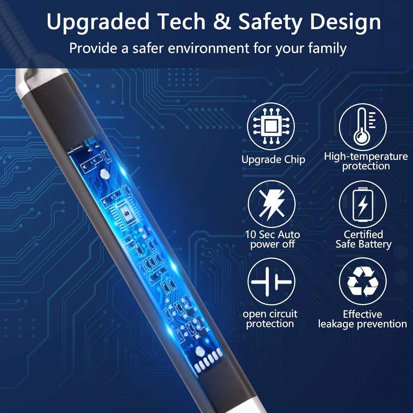 Electric Candle Lighter Birthday Father‘s Day Gifts for Mom from Daughter Son, USB Arc Rechargeable Windproof Long Lighter for Candle, Gift for Mom Women Men Wife Sister