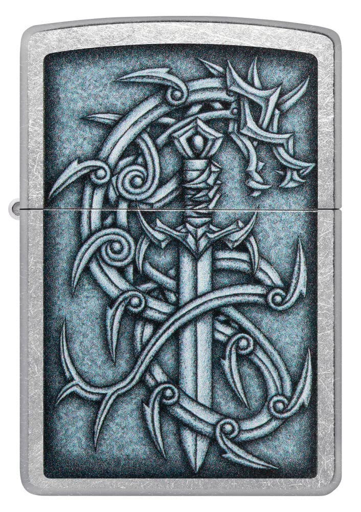 Zippo Armor High Polish Green Elegant Dragon Pocket Lighter, One Size