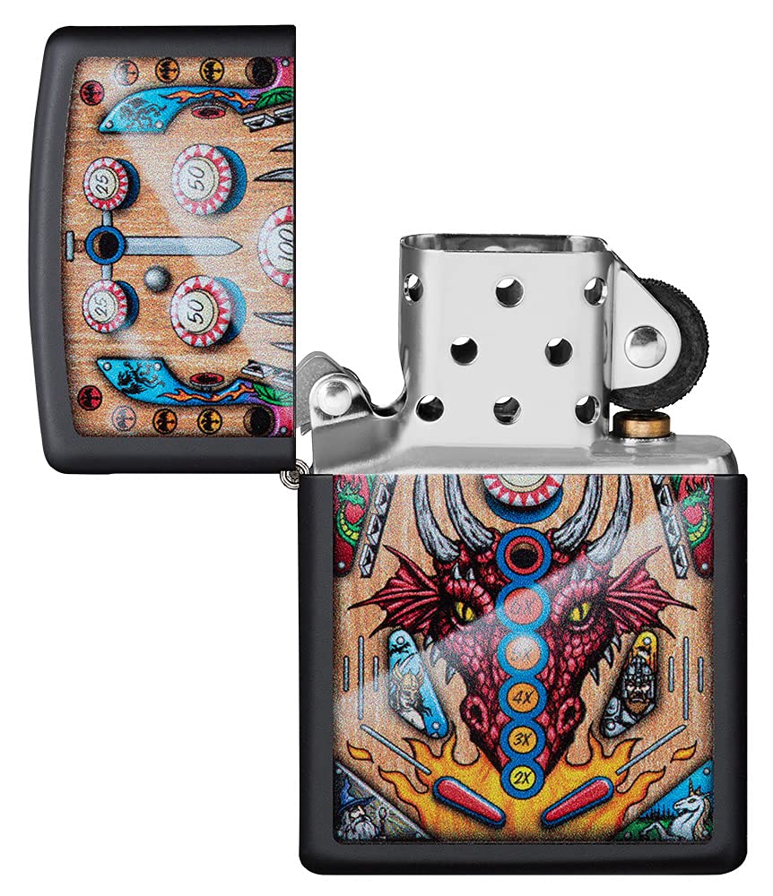 Zippo Armor High Polish Green Elegant Dragon Pocket Lighter, One Size