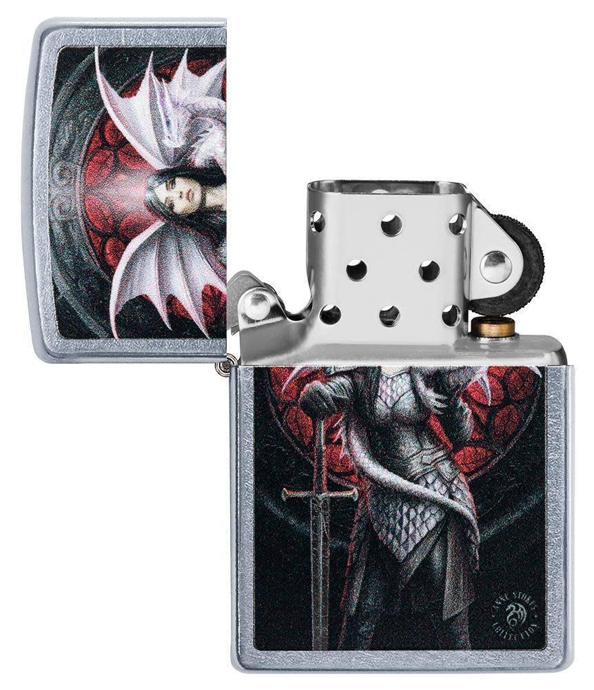 Zippo Armor High Polish Green Elegant Dragon Pocket Lighter, One Size