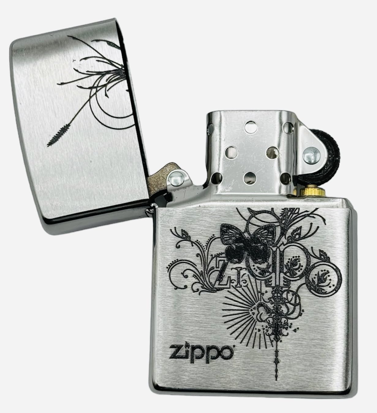 Personalized American Classic Elegant Design Lighter Zippo - Free Engraving - Christmas, Halloween & Valentines Day Gift (Gold HP)