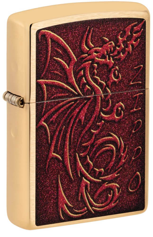 Zippo Tiger and Dragon Design Pocket Lighter, One Size