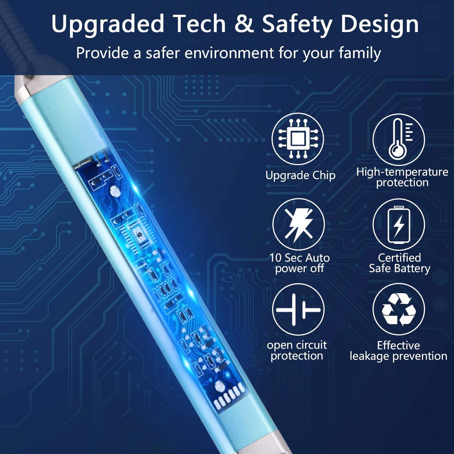 Electric Candle Lighter Birthday Father‘s Day Gifts for Mom from Daughter Son, USB Arc Rechargeable Windproof Long Lighter for Candle, Gift for Mom Women Men Wife Sister