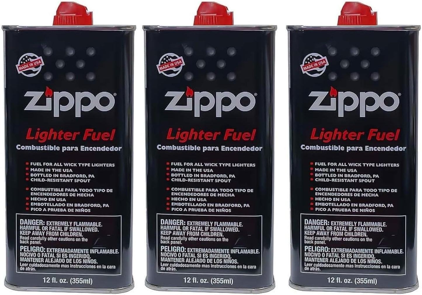 Zippo Lighter Fluid, 12-Ounces, 3-Pack