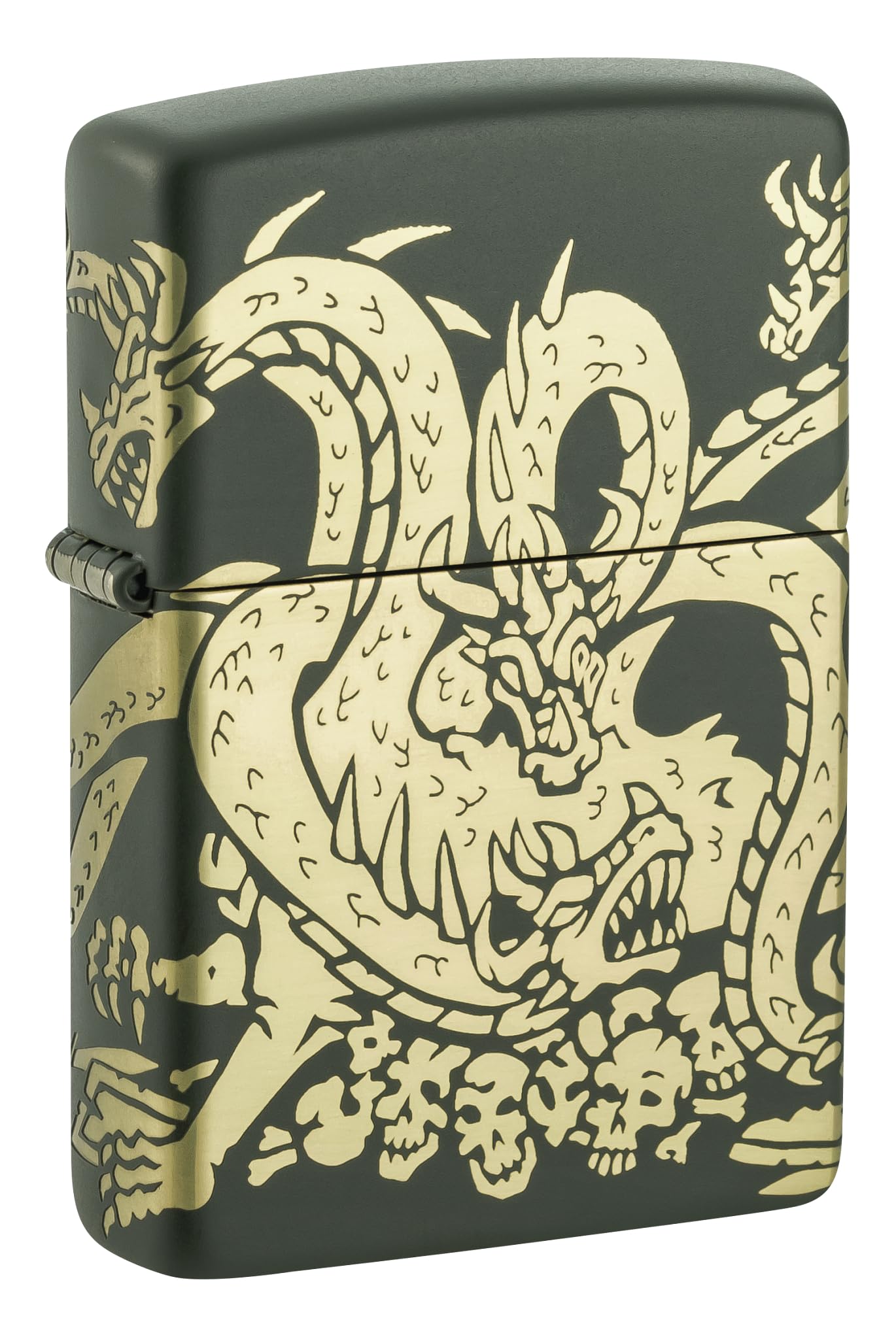 Zippo Dragon Fusion Design 540 Tumbled Brass Pocket Lighter