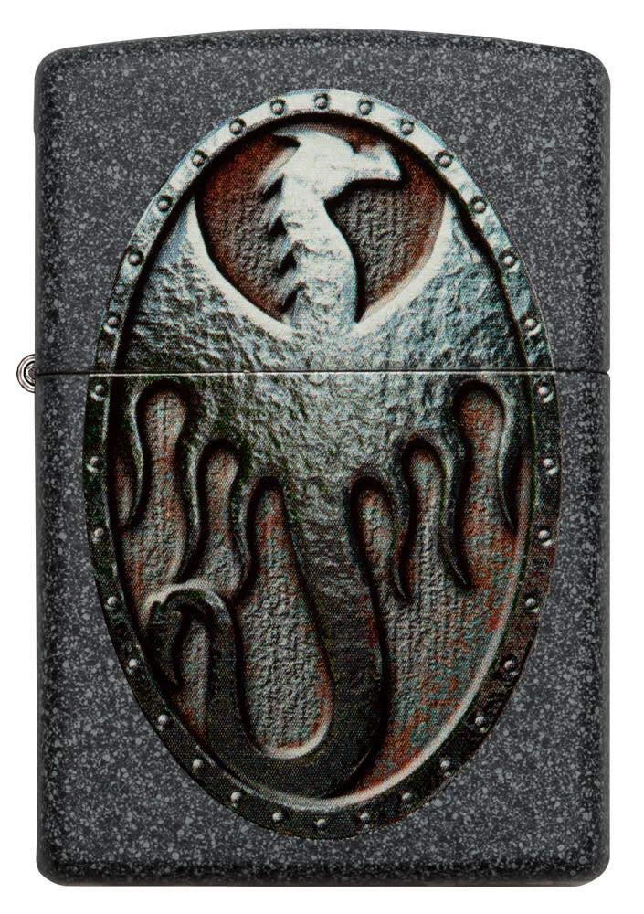 Zippo Armor High Polish Green Elegant Dragon Pocket Lighter, One Size
