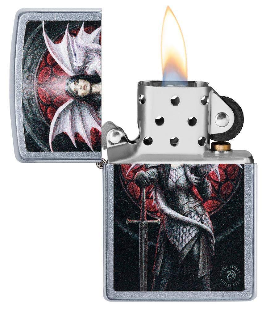 Zippo Armor High Polish Green Elegant Dragon Pocket Lighter, One Size