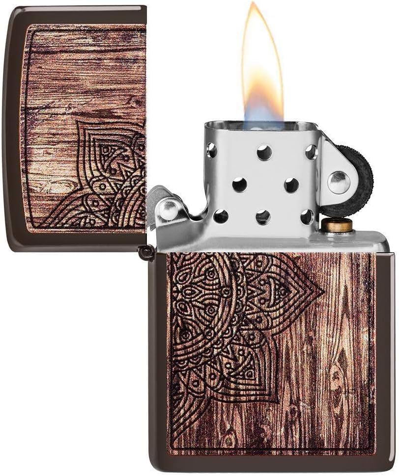 Personalized American Classic Elegant Design Lighter Zippo - Free Engraving - Christmas, Halloween & Valentines Day Gift (Gold HP)