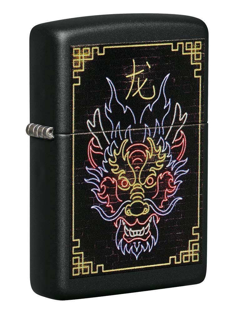 Zippo Tiger and Dragon Design Pocket Lighter, One Size
