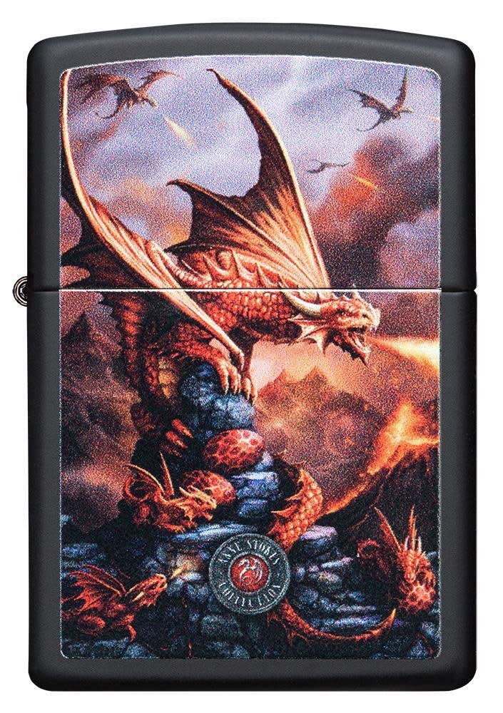 Zippo Armor High Polish Green Elegant Dragon Pocket Lighter, One Size