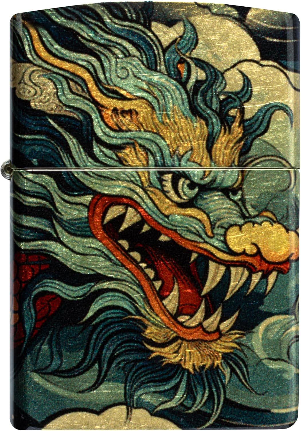 Zippo Dragon Fusion Design 540 Tumbled Brass Pocket Lighter
