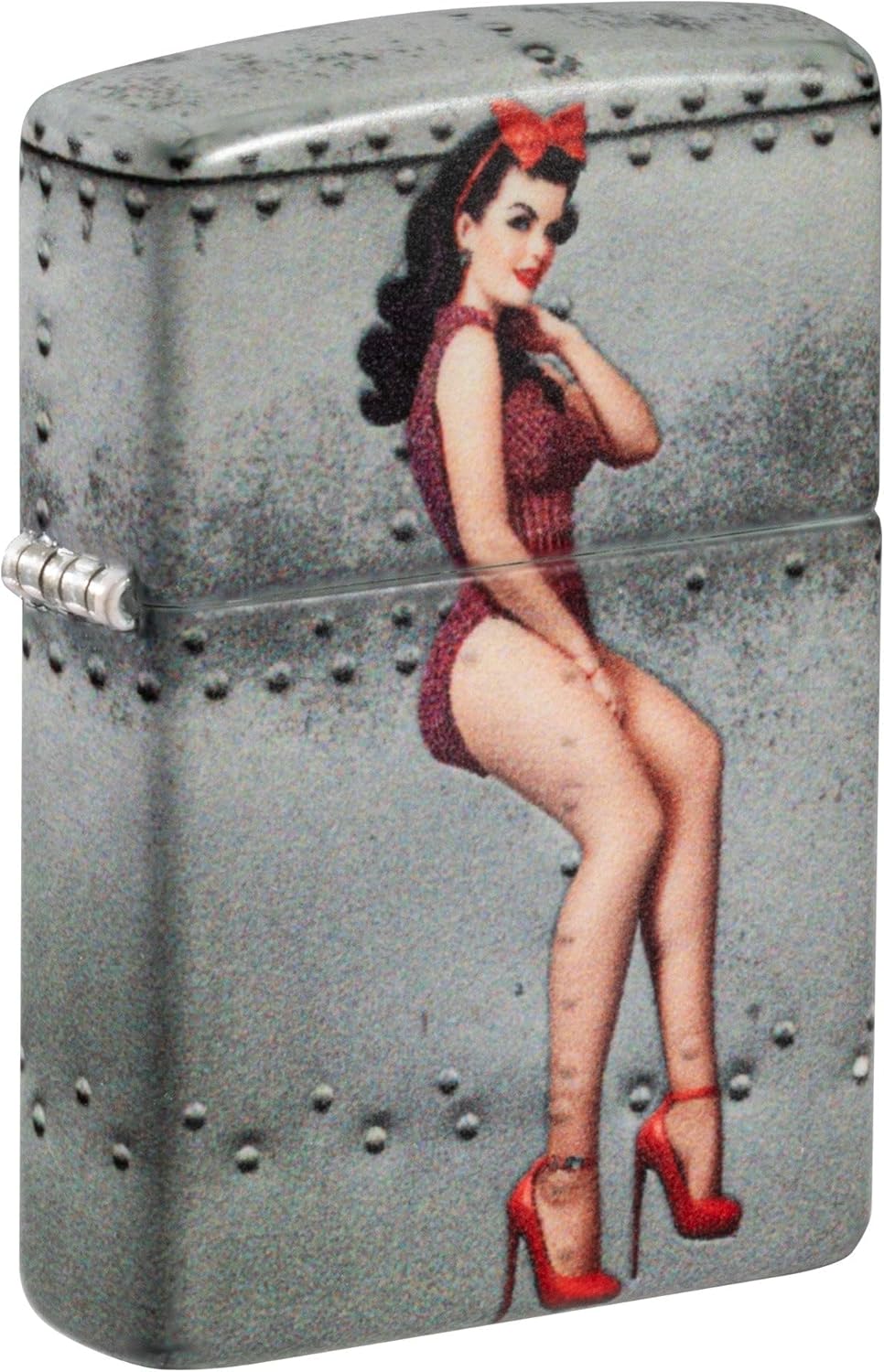 Zippo Lighter: Nose Art Pin-up Girl - 540 Color 81558