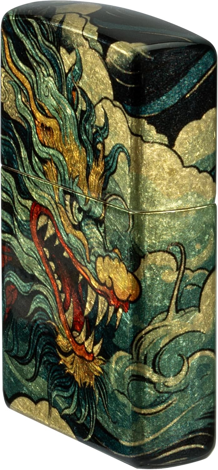 Zippo Dragon Fusion Design 540 Tumbled Brass Pocket Lighter