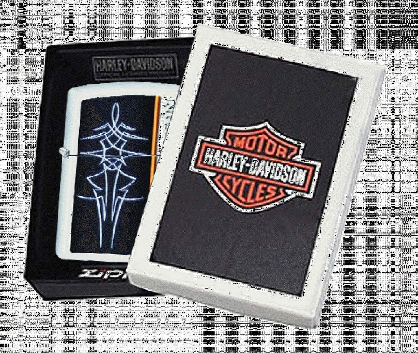 Personalized Zippo Harley-Davidson Windproof Oil Lighter Engraving - Christmas, Halloween & Valentines Day Gift (Black Ice)
