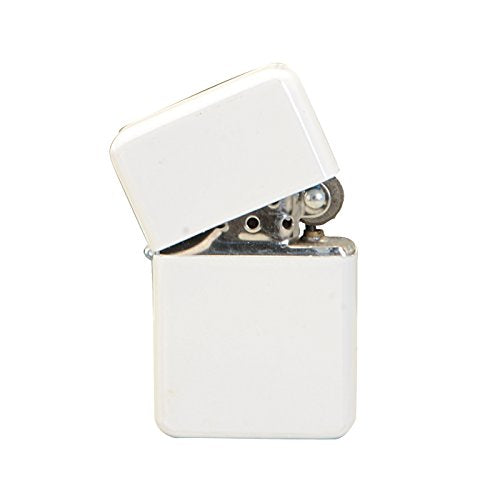 Thirsty Rhino Klik, Windproof Refillable Oil Wick Lighter with Vintage Flip Top and Aluminum Gift Case