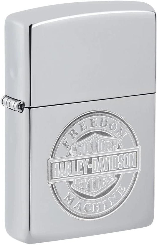 Personalized Freedom Machine, Harley-Davidson Zippo Lighter - Christmas, Halloween & Valentines Day Gift